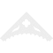 Ekena Millwork Pitch Wellington Architectural Grade PVC Gable Pediment, 60"W x 30"H x 1"P (12/12) GPP060X030X100WEL - alternate 2